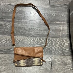Hammitt Tan and Brown Crossbody Bag